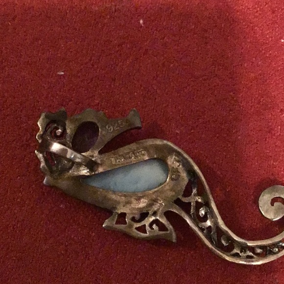 Larimar earring and pendant set - Picture 5 of 5